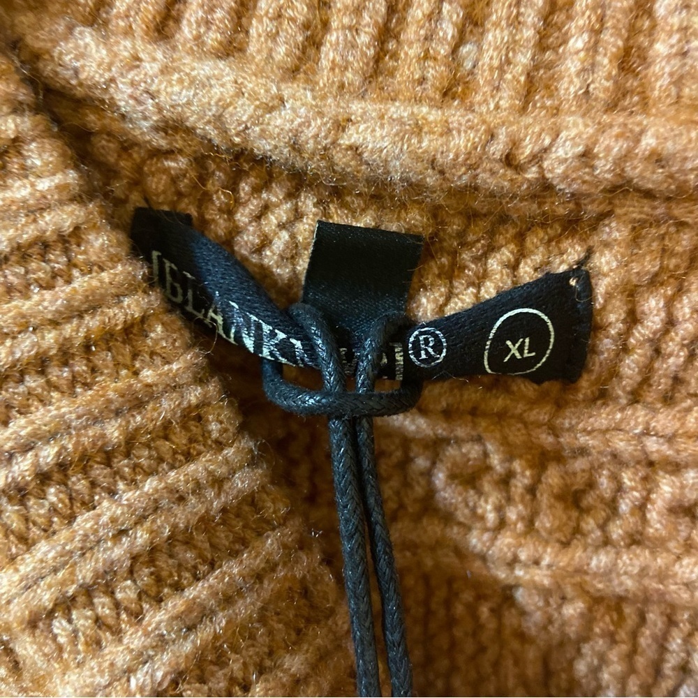 NWT‎ Blank NYC Orange Cable Crew Neck Sweater reg. $225 - Picture 6 of 6
